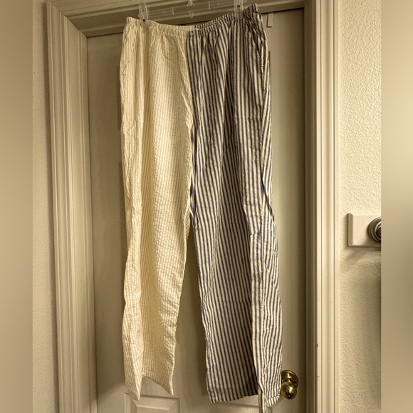 AERIE off-duty seersucker trouser PJ size XL - Picture 1 of 8
